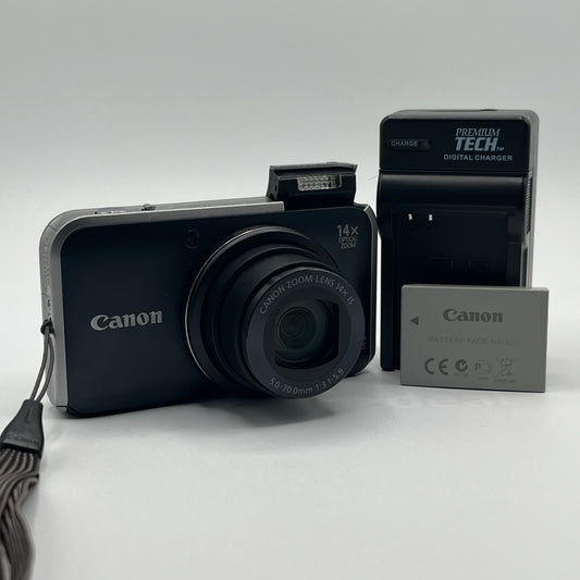Canon Powershot SX210 IS Black Digital Camera