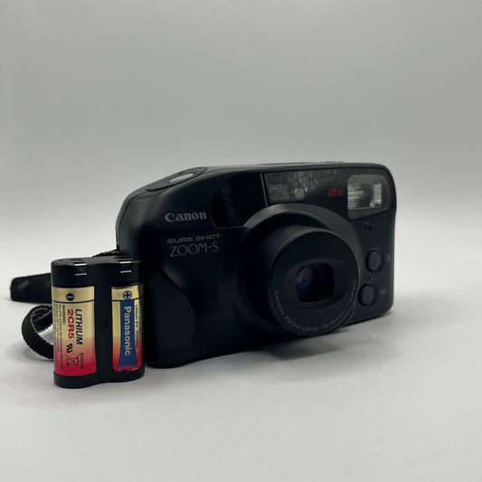 Canon Sure Shot Zoom-S Black Point and Shoot Camera