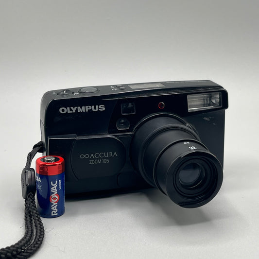 Olympus Accura Infinity Zoom 105 Black Film Camera | 35mm