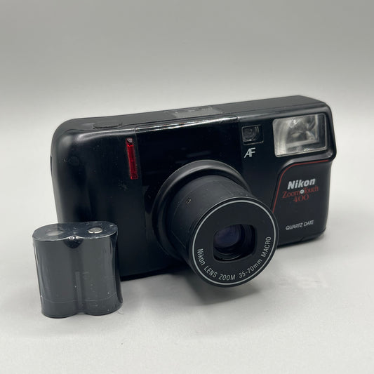 Nikon Touch Zoom 400 AF 35 MM Black Point and Shoot Camera
