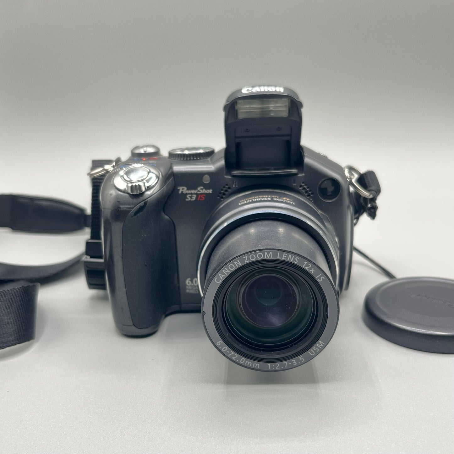 Canon PowerShot S3 IS Black Digital Camera