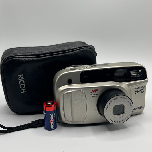 Minolta Freedom Zoom 70 Silver Film Camera