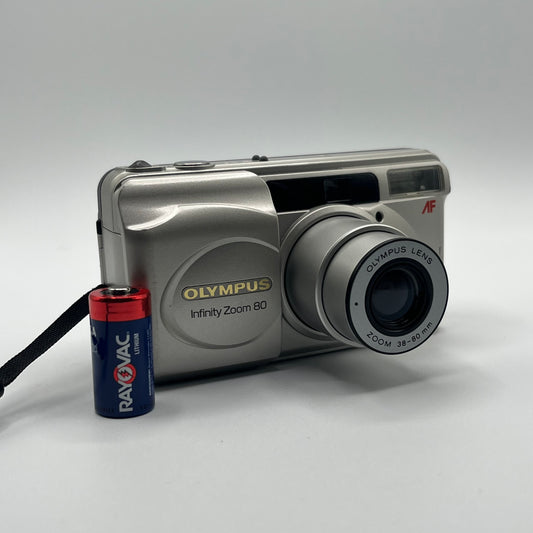 Olympus Infinity Zoom 80 Silver Film Camera
