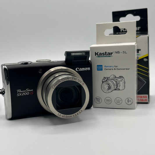 Canon PowerShot SX200 IS Brown Digital Camera
