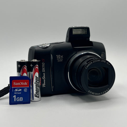 Canon PowerShot SX110 IS Black Digital Camera