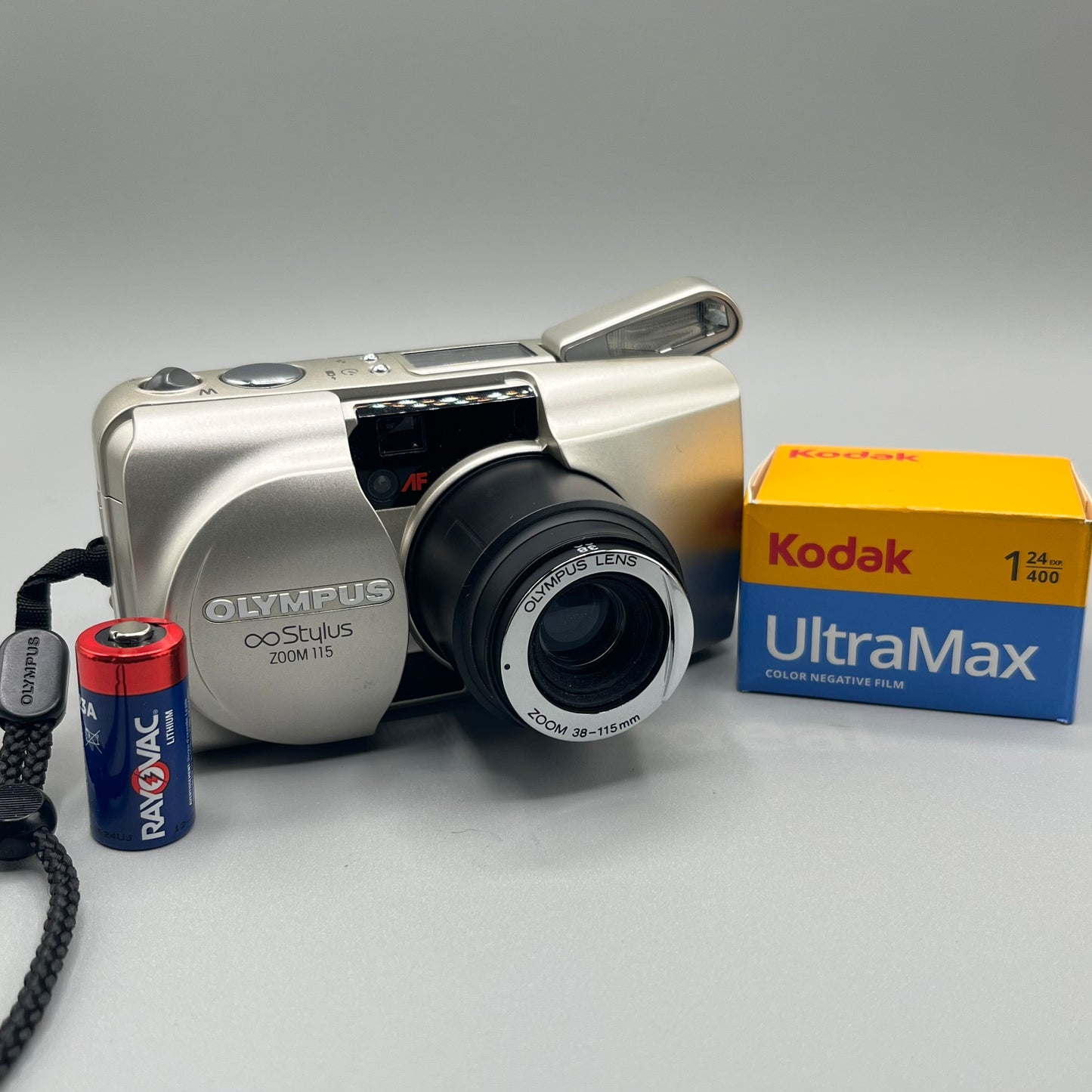 Olympus Stylus Infinity Zoom 115 Silver Film Camera