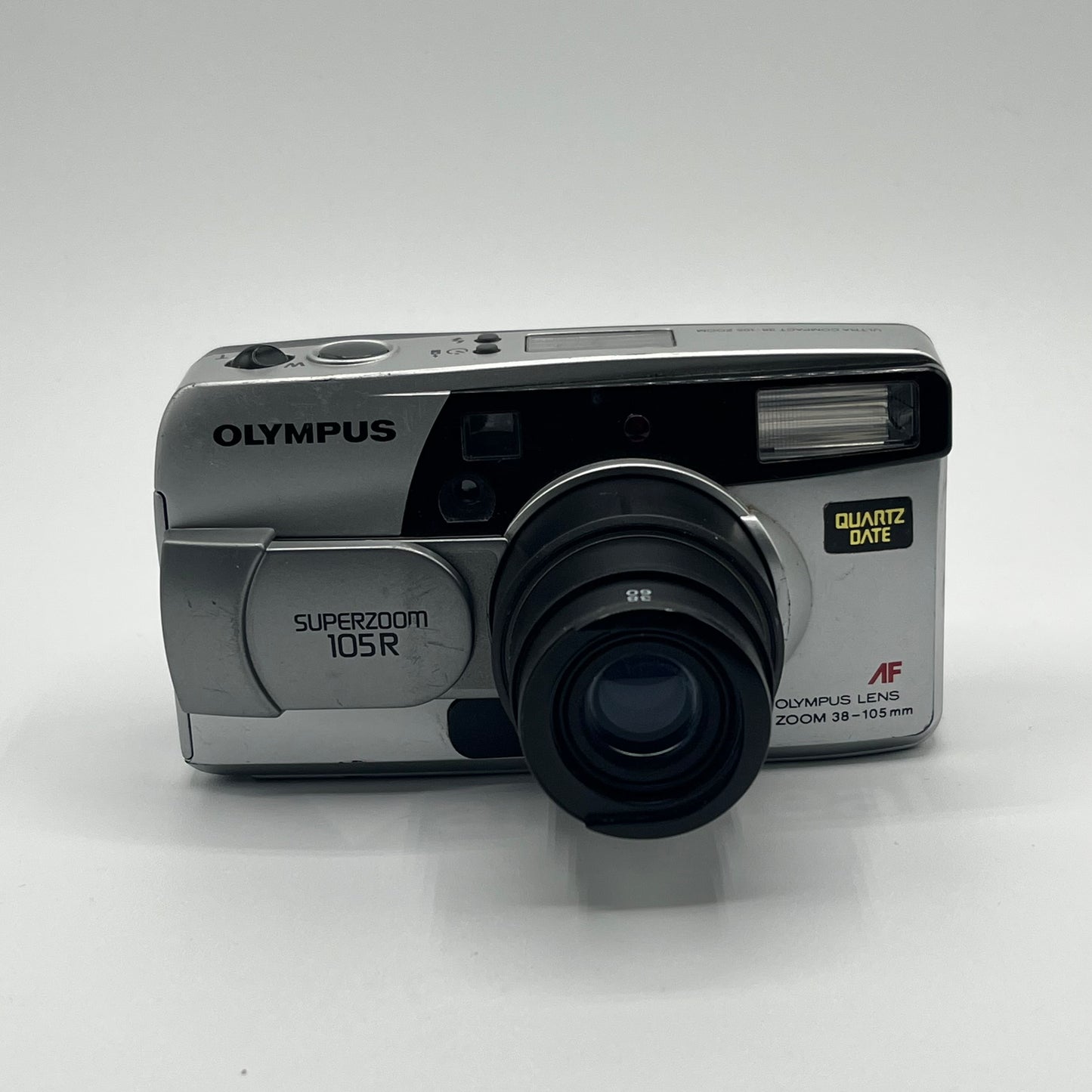 Olympus SuperZoom 105R Silver Film Camera | 35mm | Ready to Shoot
