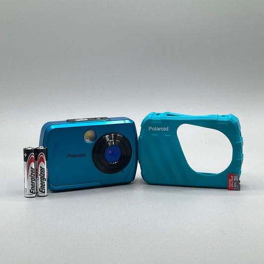 Teal Polaroid IS048 Point and Shoot Digital Camera | Like New Condition