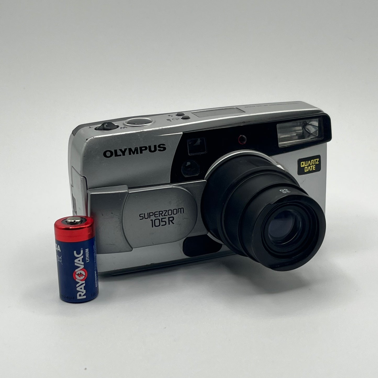 Olympus SuperZoom 105R Silver Film Camera | 35mm | Ready to Shoot