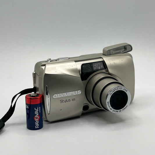 Olympus Stylus 105 35mm Silver Film Camera