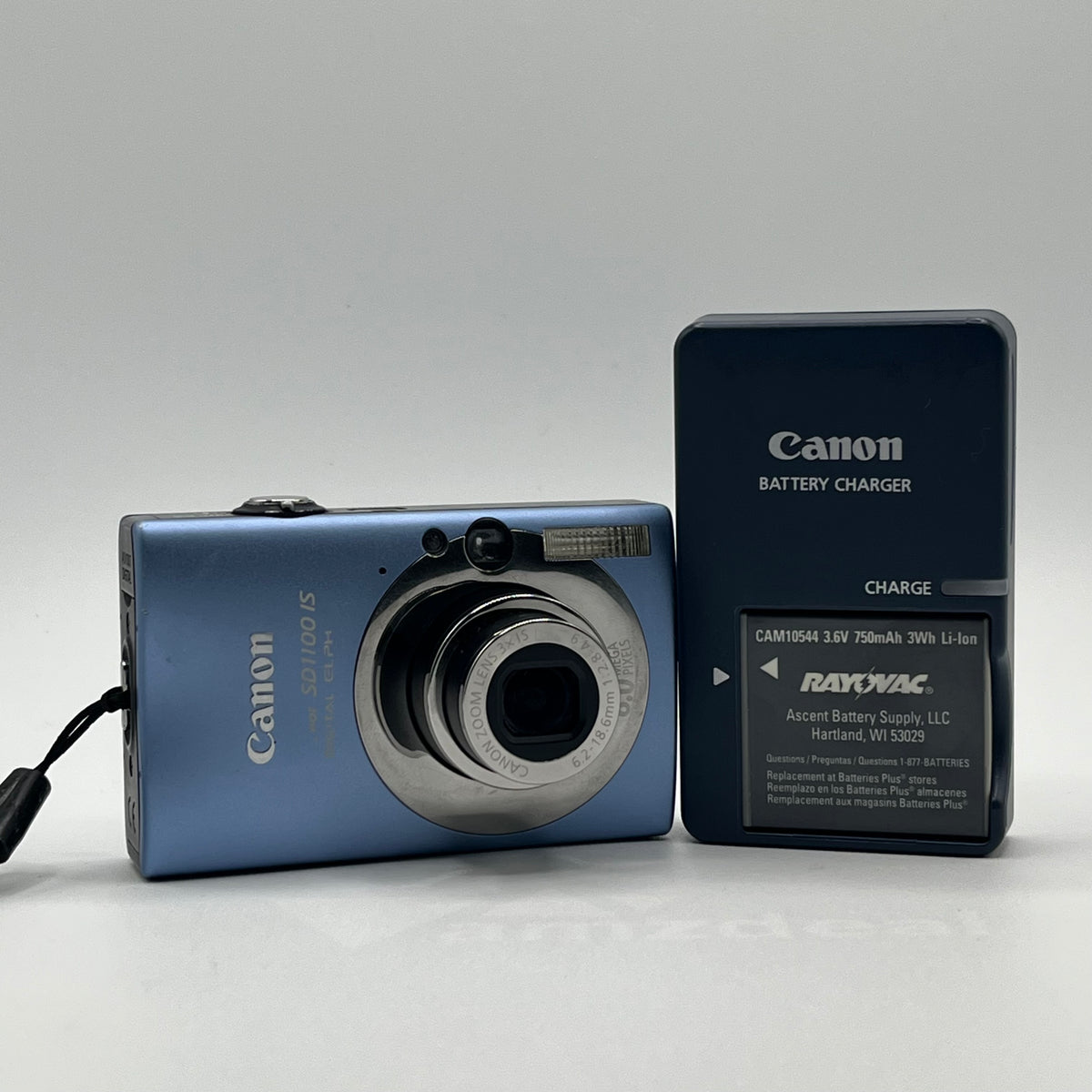 Canon PowerShot SD1100 IS Blue Digital Elph Camera