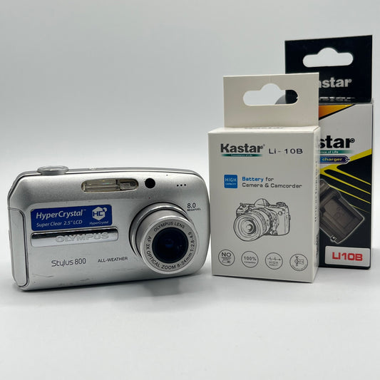 Olympus Stylus 800 Silver Digital Camera