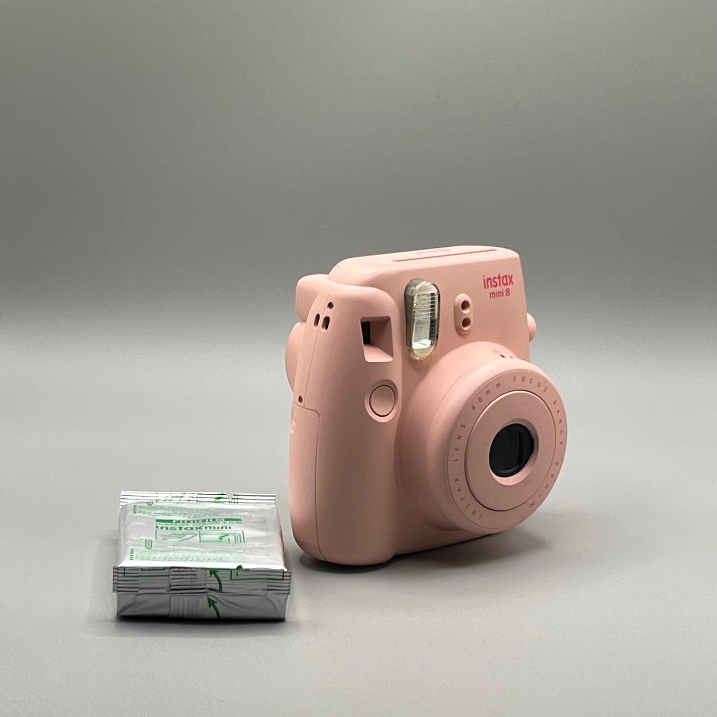 InstaxMini 8 Light Pink Film Camera with Film