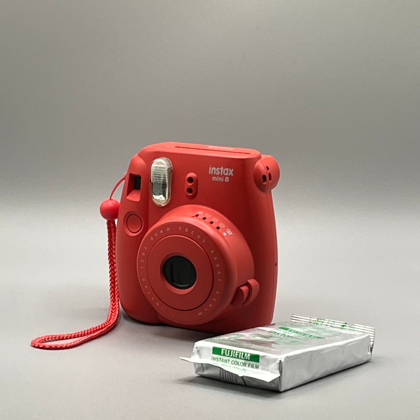 Strawberry Red InstaxMini 8 Film Camera