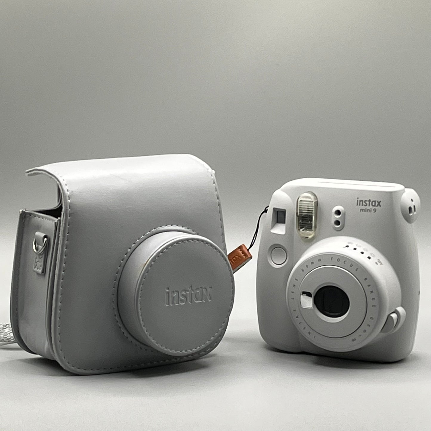 InstaxMini 9 Light Gray Film Camera with Case
