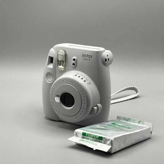 InstaxMini 9 Light Gray Film Camera with Case