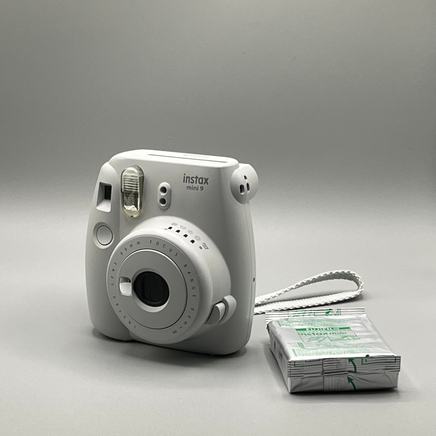 InstaxMini 9 Light Gray Film Camera with Case