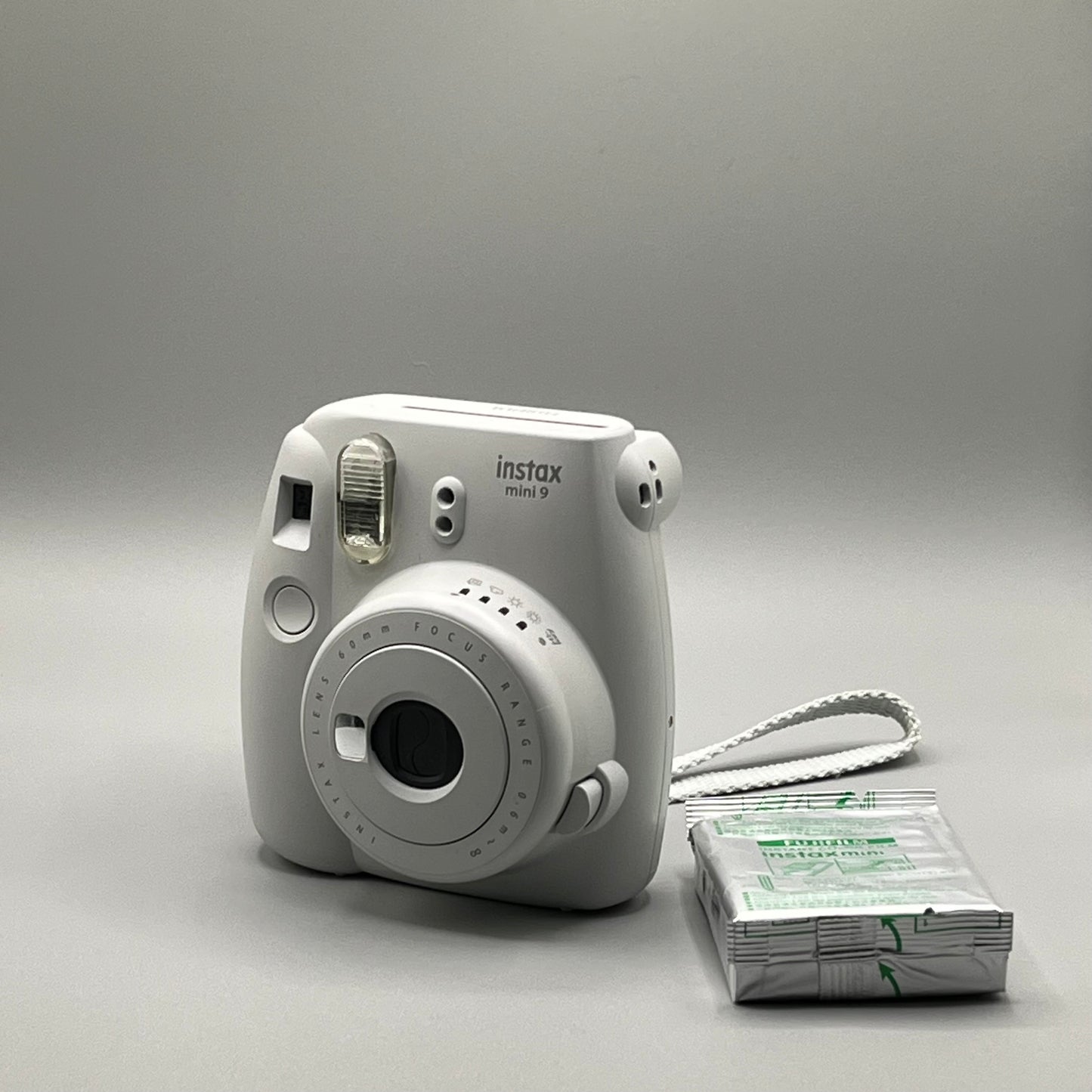 InstaxMini 9 Light Gray Film Camera with Case