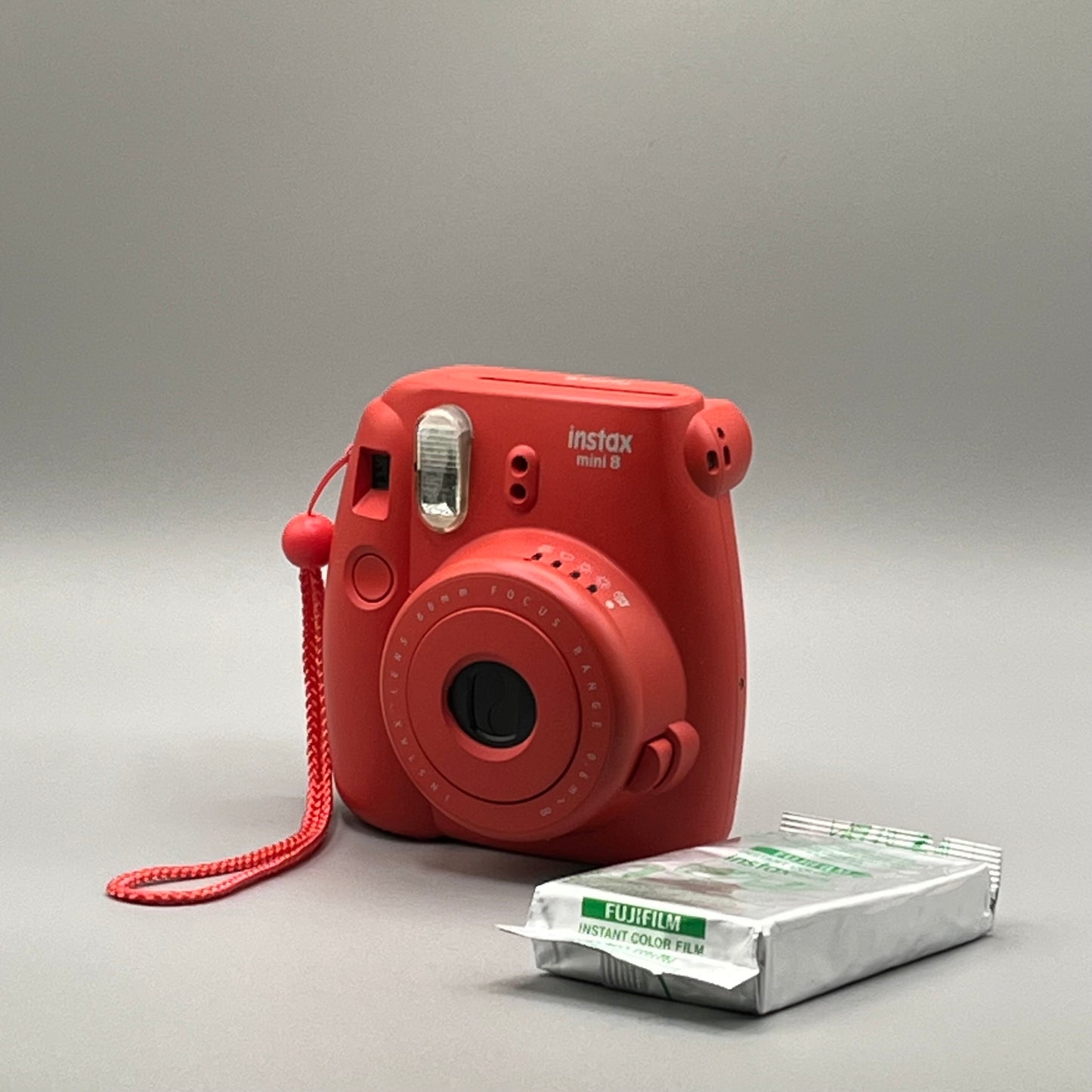 Strawberry Red InstaxMini 8 Film Camera