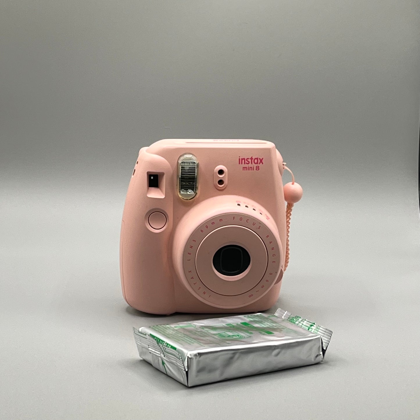 InstaxMini 8 Light Pink Film Camera with Film