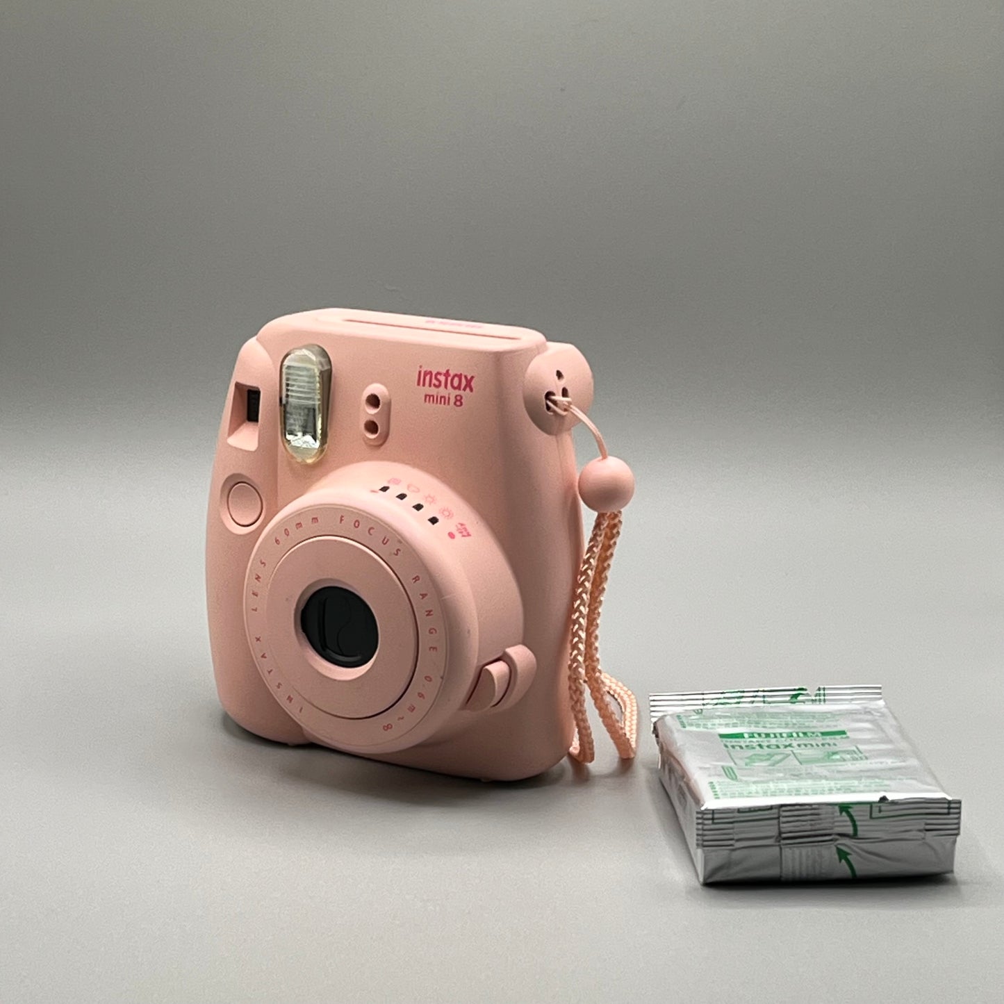 InstaxMini 8 Light Pink Film Camera with Film