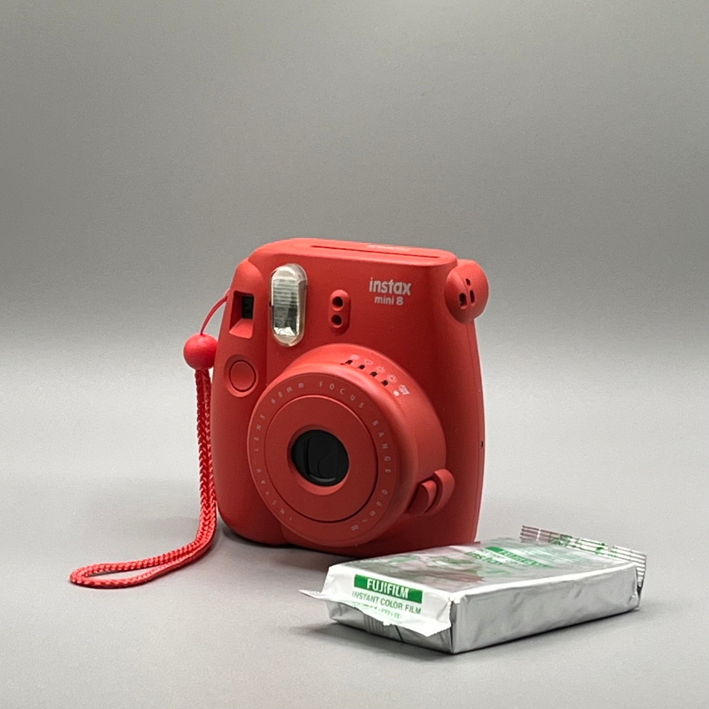 Strawberry Red InstaxMini 8 Film Camera